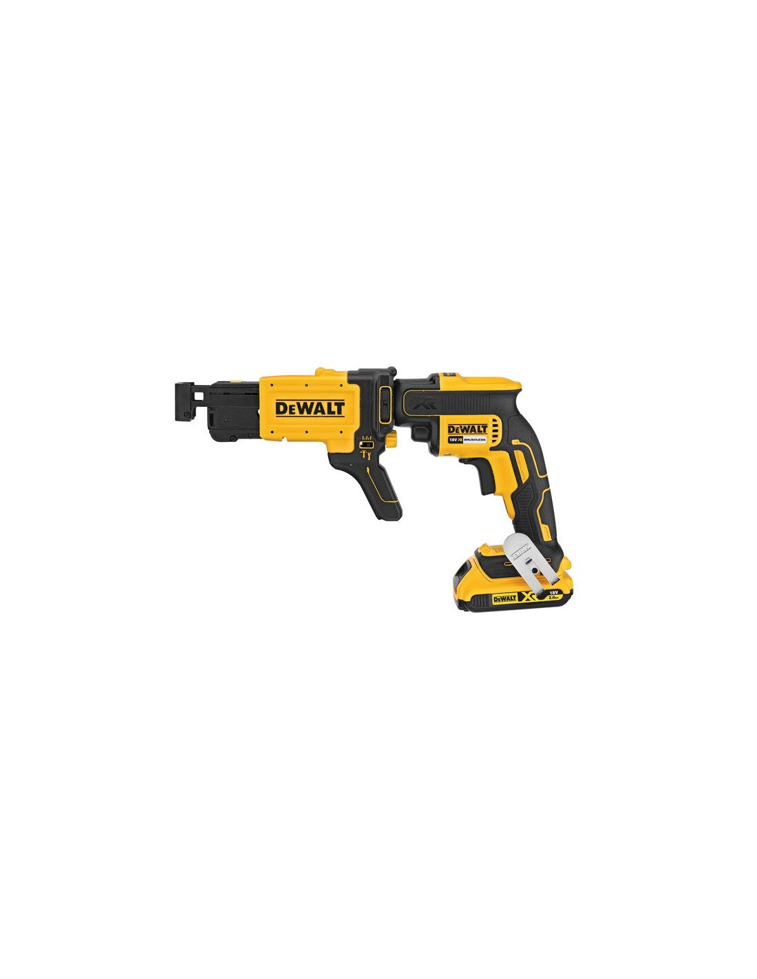 Visseuse pour plaques de plâtre Dewalt 18v 2 x 5.0 Ah batterie avec mallette + chargeur rapide de vis DCF620P2K