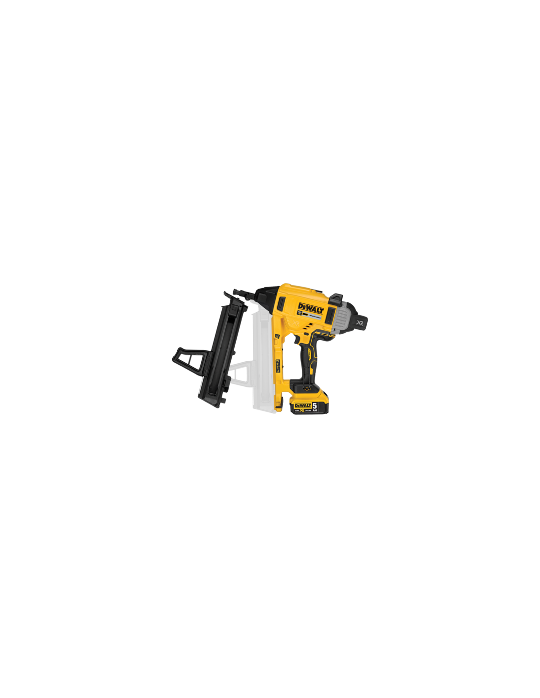 Cloueur à béton et acier 18V alimentée par batterie Dewalt DCN890P2