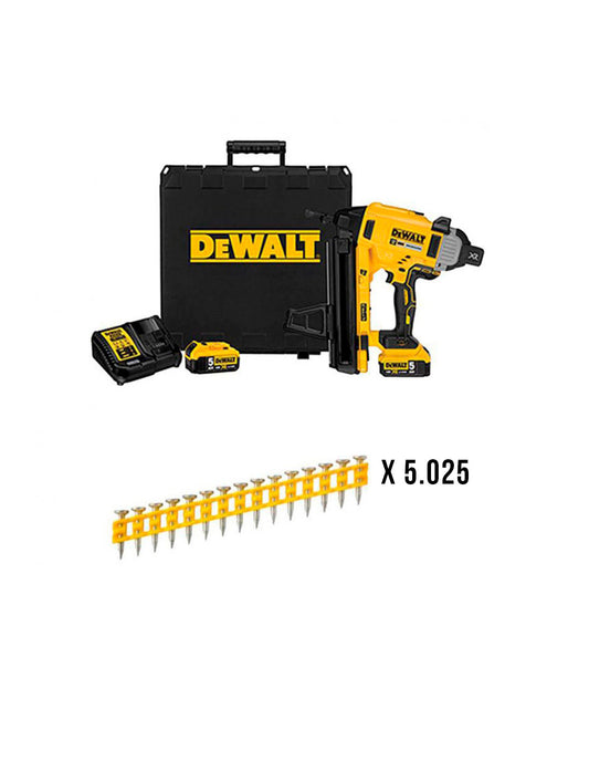 Cloueur à acier et à béton 18V DCN890P2 + 5.020 clous Dewalt