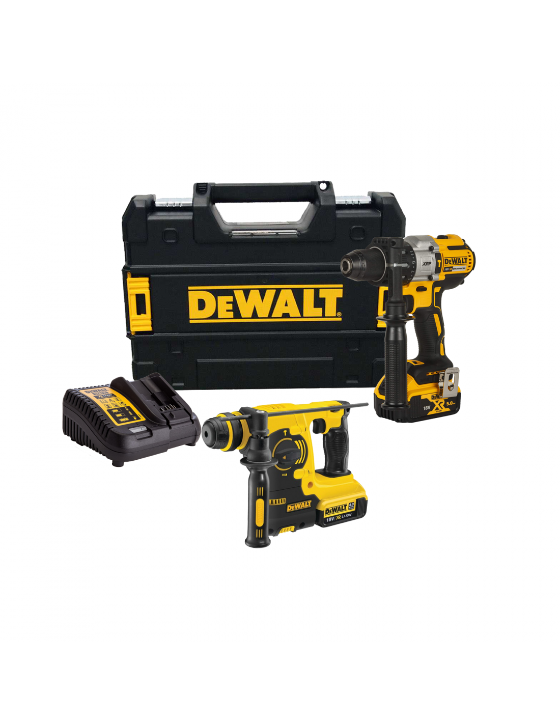 Combo marteau perforateur Dewalt XRP 95NM DCD796P2 + marteau SDS DCH253N