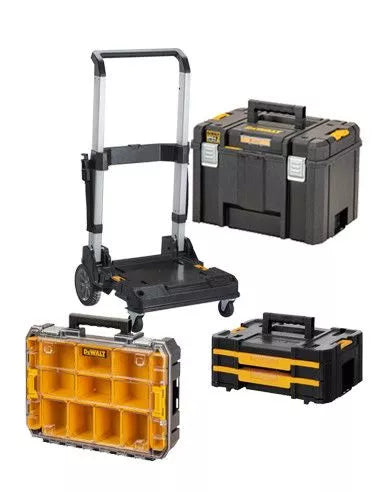 Set Tstak 3 valises + trolley Dewalt