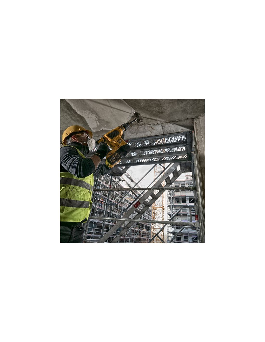 Marteau Dewalt 54V 6.1J DCH481X2 SDS-MAX Flexvolt avec batteries 9Ah