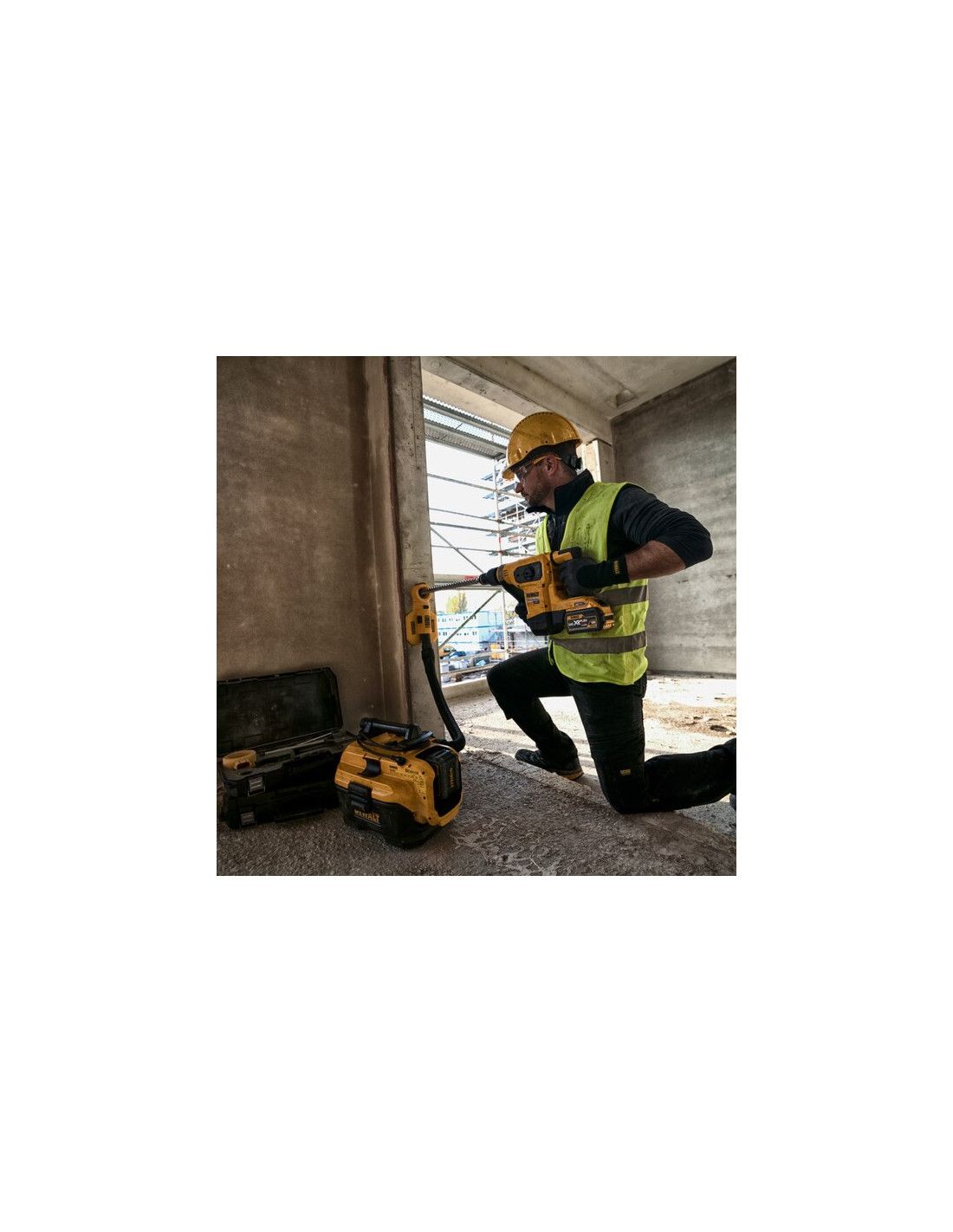 Marteau Dewalt 54V 6.1J DCH481X2 SDS-MAX Flexvolt avec batteries 9Ah