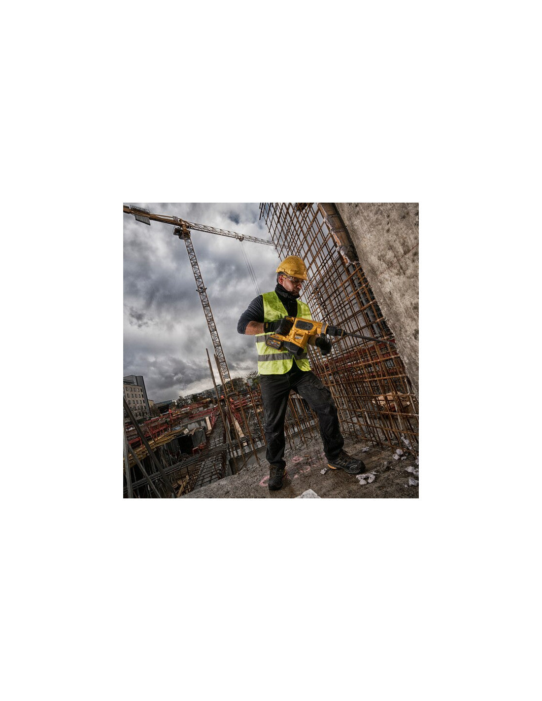 Marteau Dewalt 54V 6.1J DCH481X2 SDS-MAX Flexvolt avec batteries 9Ah