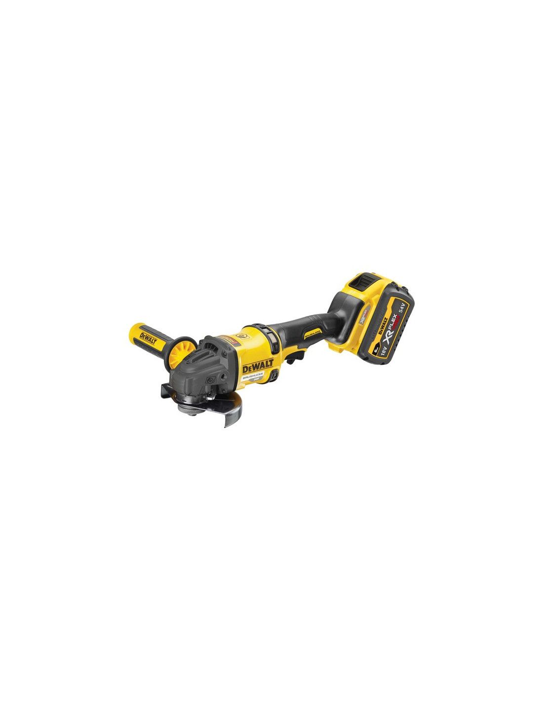 Mini meuleuse sans balais XR FLEXVOLT 54V/18V 125mm avec 2 batteries 6Ah et mallette de transport Dewalt DCG418T2
