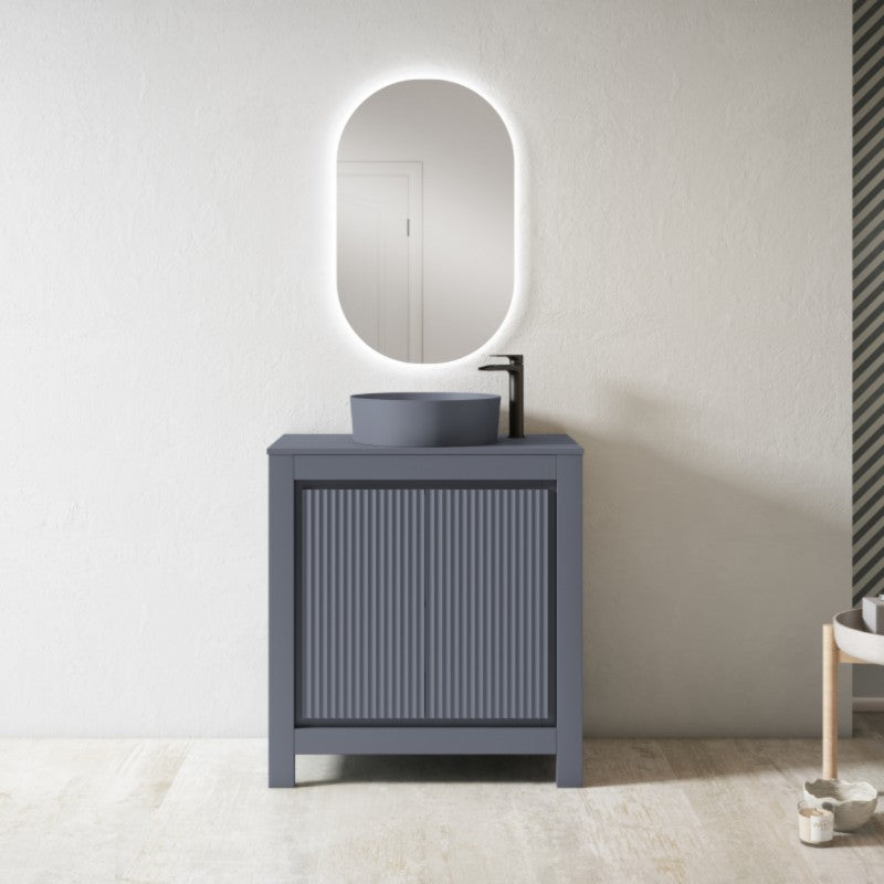 Ensemble de meubles de salle de bain VEGA + Plan de travail 80 COULEURS + Lavabo 40 COULEURS Avio VisoBath