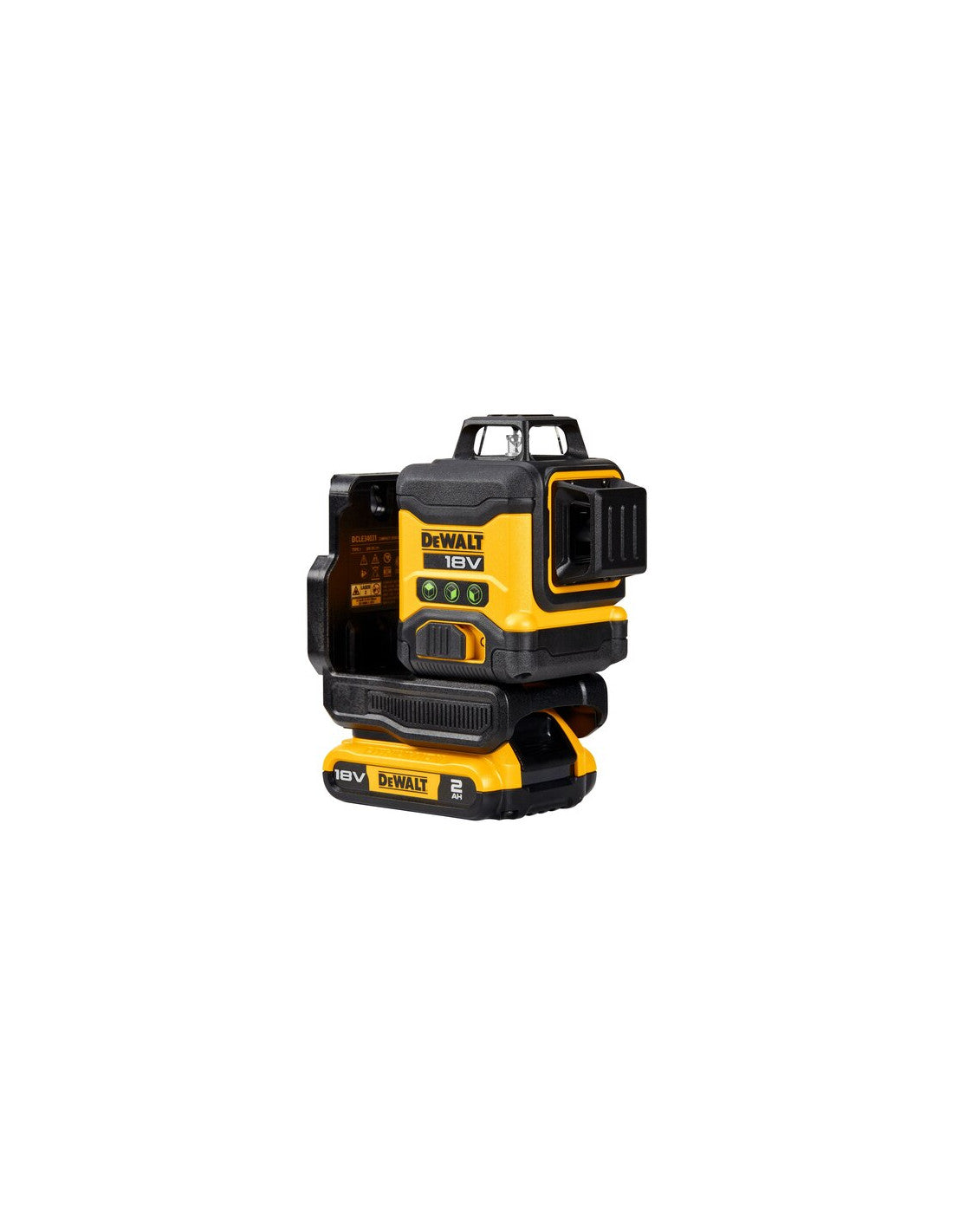 Niveau laser vert autonivelant à 3 lignes 360° avec batterie 18V Li-Ion 2Ah Dewalt DCLE34031D1