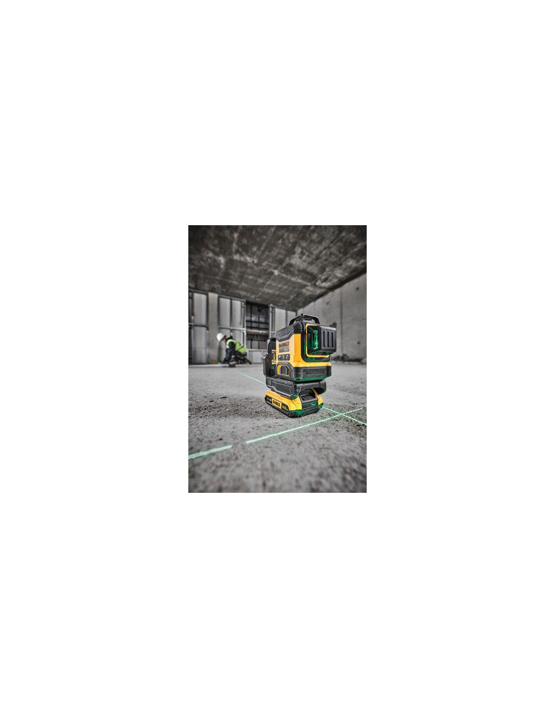Niveau laser vert autonivelant à 3 lignes 360° avec batterie 18V Li-Ion 2Ah Dewalt DCLE34031D1