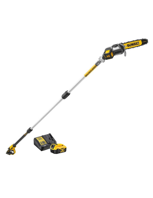 Dewalt DCMPS567P1 Sécateur à perche haute 18V 450cm alimenté par batterie avec batterie 5Ah