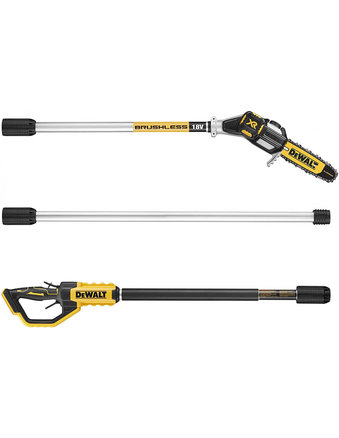 Dewalt DCMPS567P1 Sécateur à perche haute 18V 450cm alimenté par batterie avec batterie 5Ah