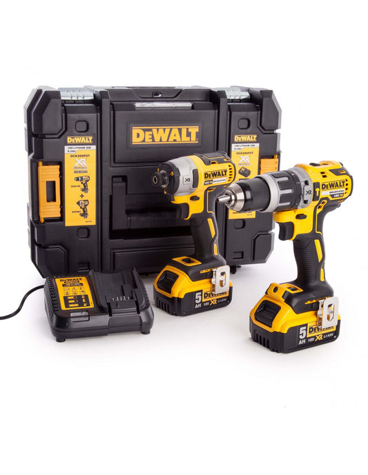 Ensemble marteau perforateur + percuteur 18V XR Dewalt DCK266P2T 2Bat 18V 5Ah