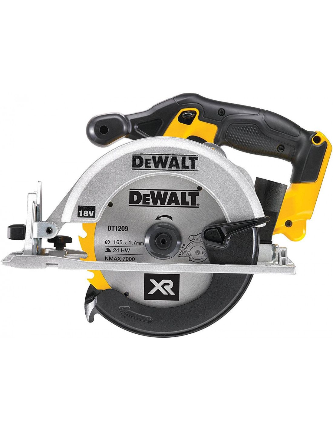 Scie circulaire Dewalt XR 18V avec mallette de transport DCS391NT