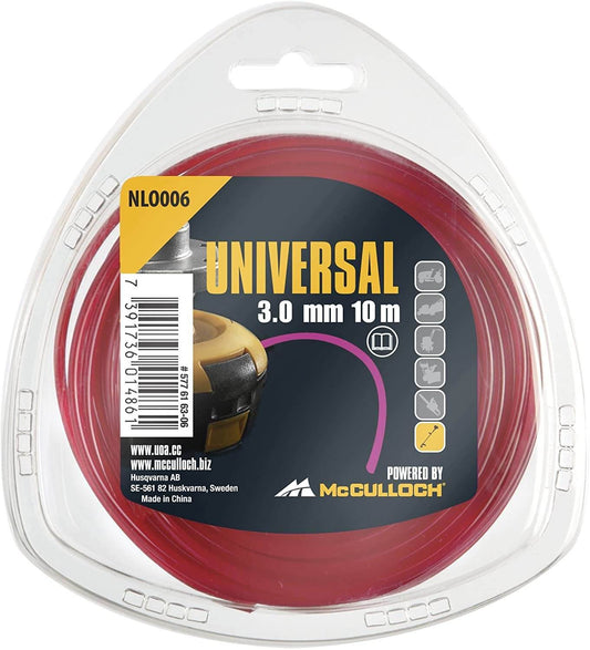 Recambio hilo de nylon redondo para desbrozadora 3.0mmX10m McCulloch NLO006 MCCULLOCH - 1
