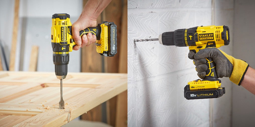 Taladro percutor Stanley FMC626C2K – 18V 2 bat. 1,3Ah con maletín