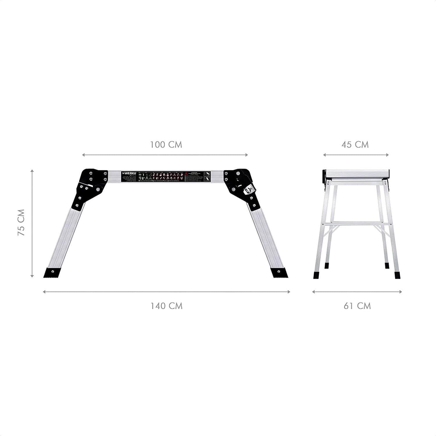 Plataforma Andamio Móvil Aluminio 100cm Werku WK700170 WERKU - 7