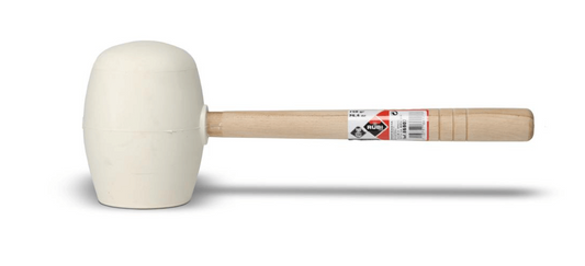Maillet en caoutchouc blanc Face plate/Sphère Rubi 750 g