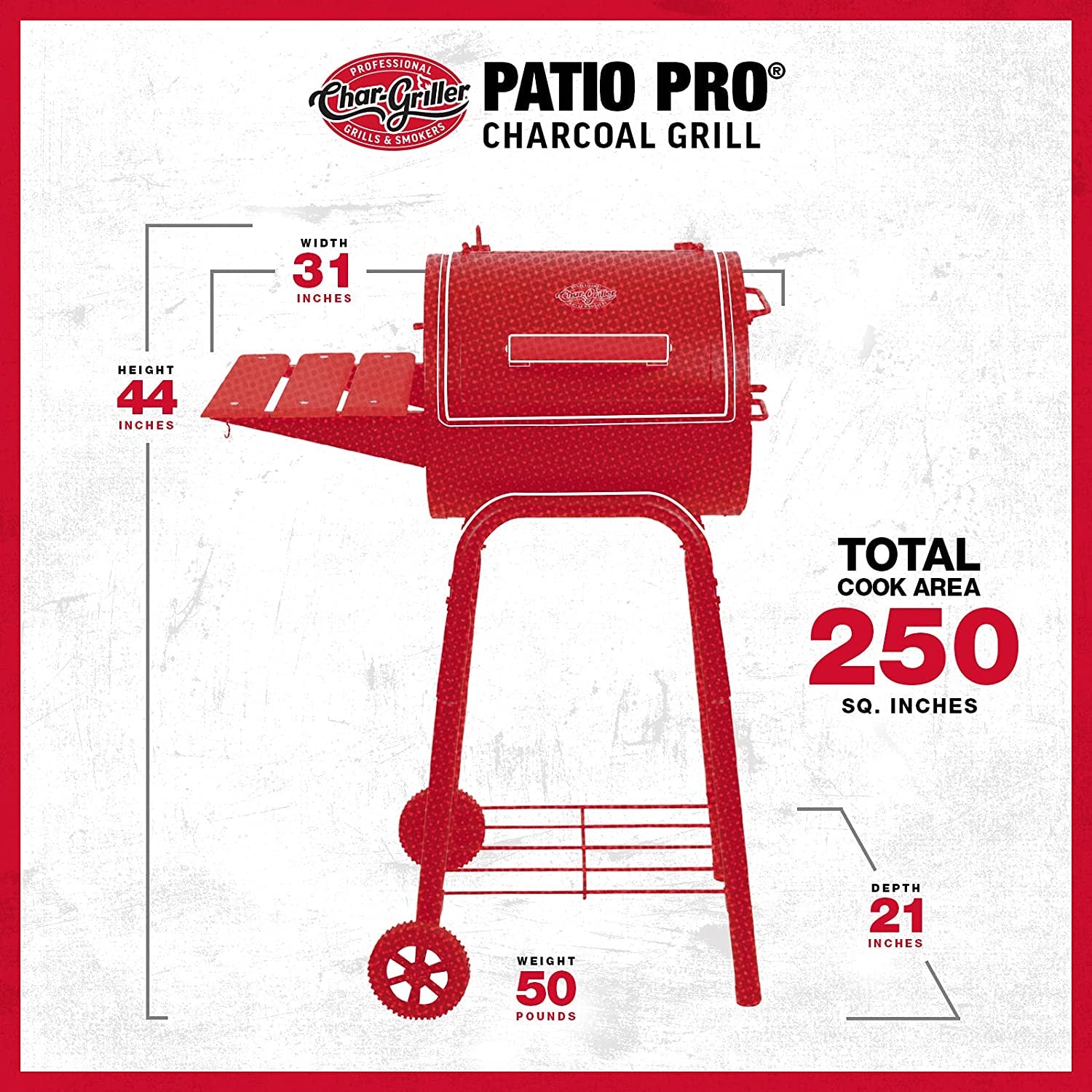 CharGriller Patio Pro Barbecue au charbon de bois CharGriller CHAR-BROIL - 9