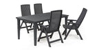 Ensemble Table Future + 4 chaises multiposition Montreal Grafito Curver CURVER - 1