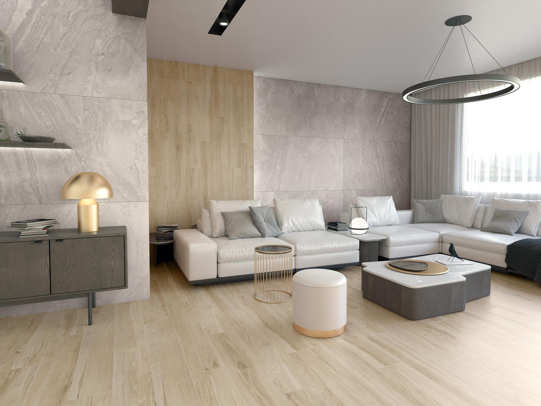 Boîte 4 Pieces Carreau Cr.Rovere Honey 25 x 150 cm Pamesa (Boîte 1,50 m2)