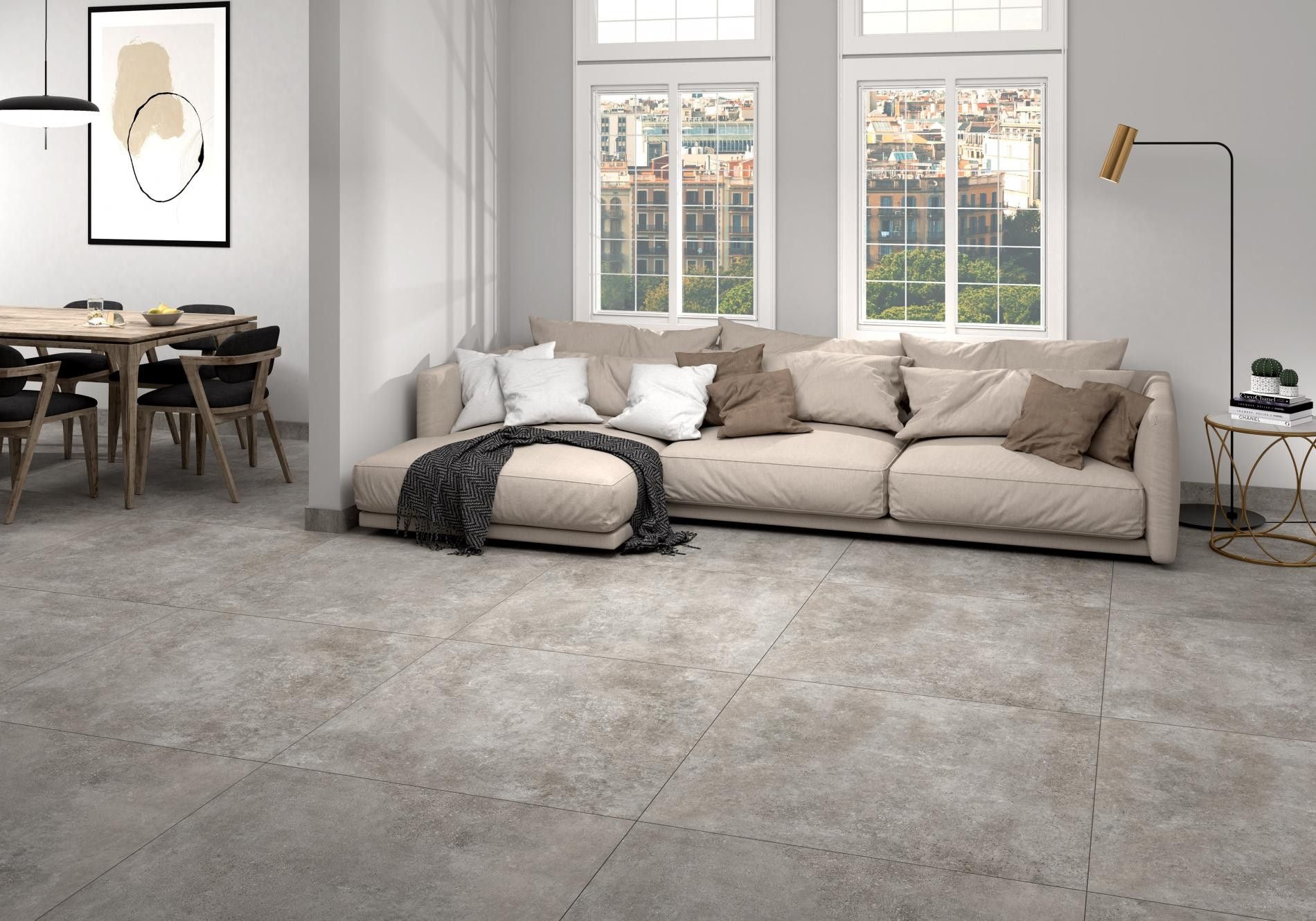 Boîte 4 Pieces Carreau Argile Opal 60 x 60 cm Pamesa (Boîte 1,44 m2)