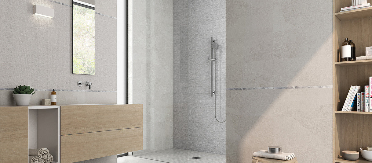 Boîte de 7 pièces de revêtement mural Keraben Mixit White 25x70 mat (boîte 1,23m2) KERABEN - 5