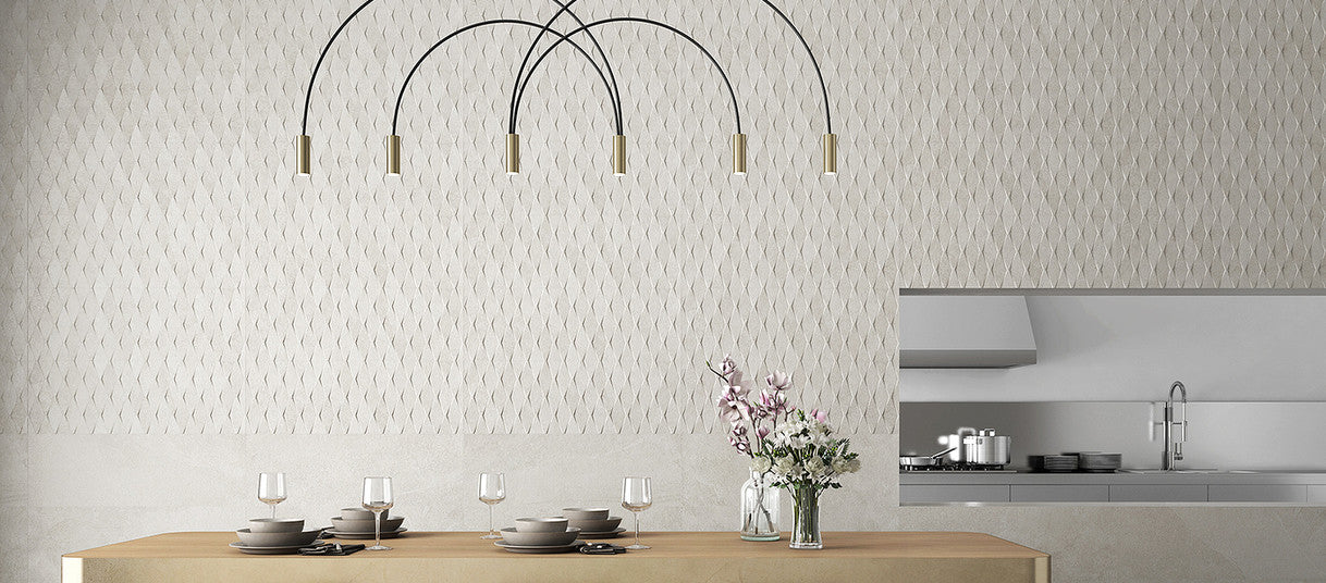 Boîte de 7 pièces de revêtement mural Keraben Mixit White 25x70 mat (boîte 1,23m2) KERABEN - 8