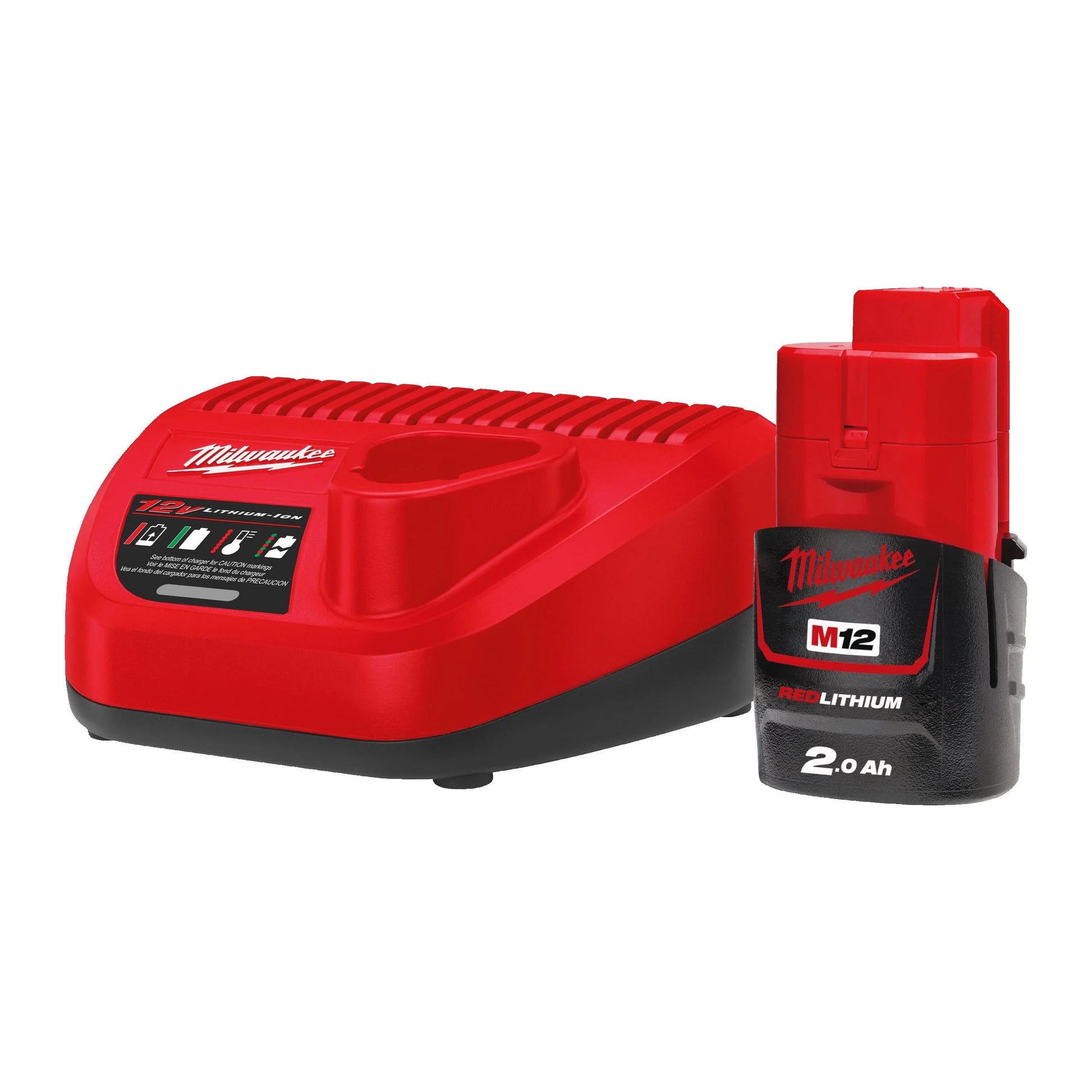 KIT Chargeur + batterie 2 Ah Milwaukee M12 NRG-201 MILWAUKEE - 1