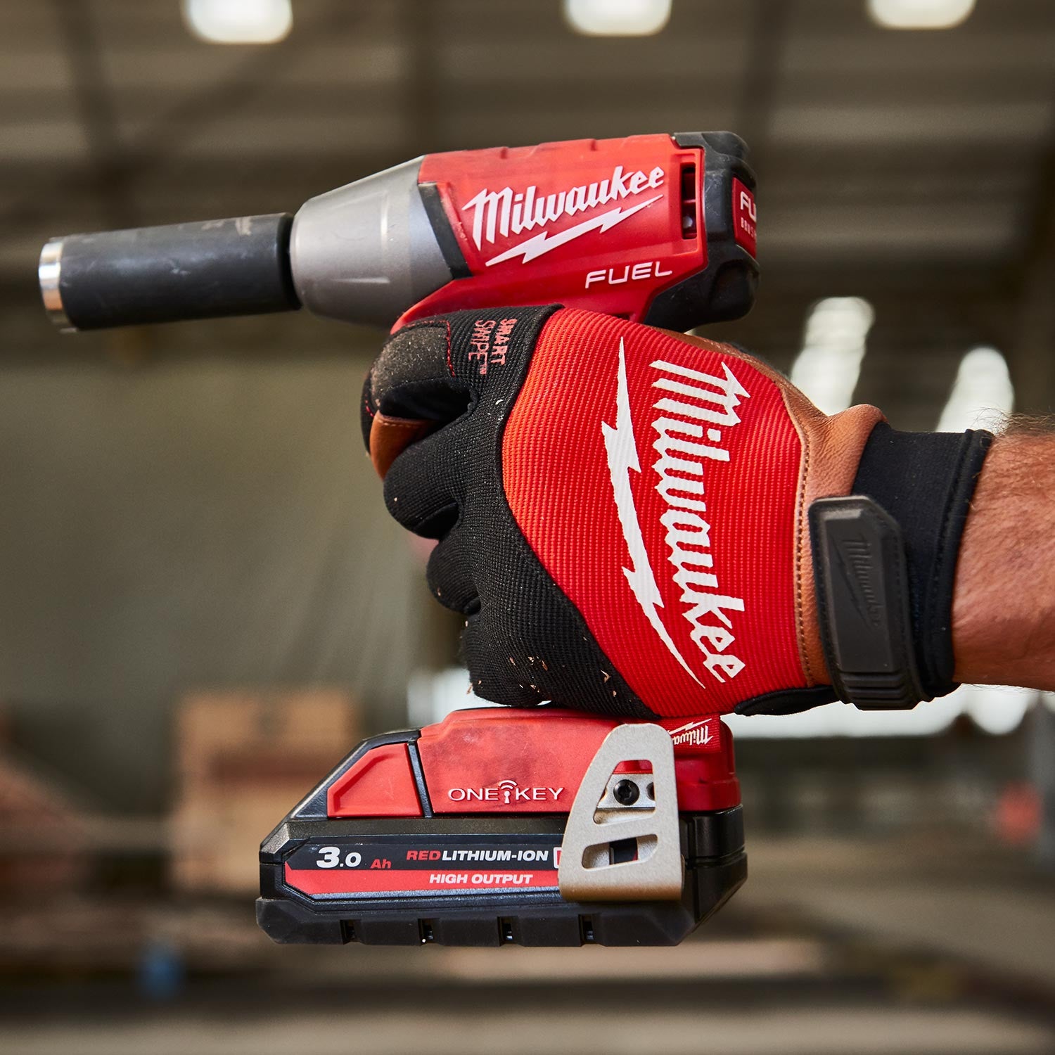 Gants cuir hybrides Milwaukee HYBRID LEATHER GLOVES MILWAUKEE - 4