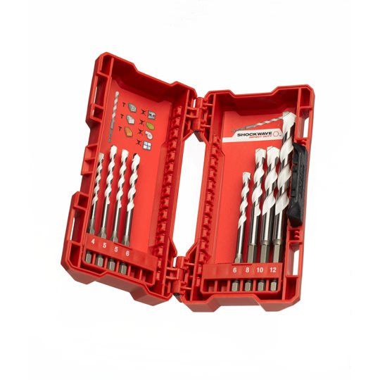 Mallette plastique multi-matériaux avec 8pcs Milwaukee MILWAUKEE - 1