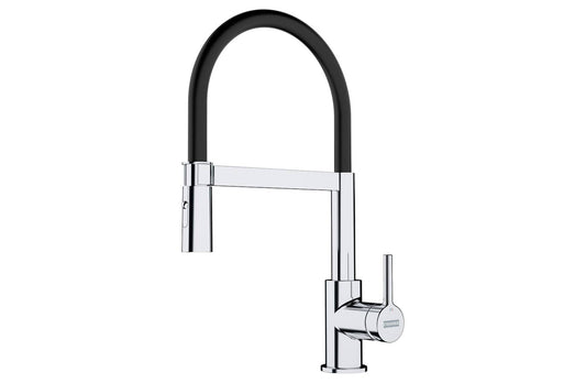 Robinet de cuisine Lina Semi-Pro Chrome/noir Extensible Franke FRANKE - 1