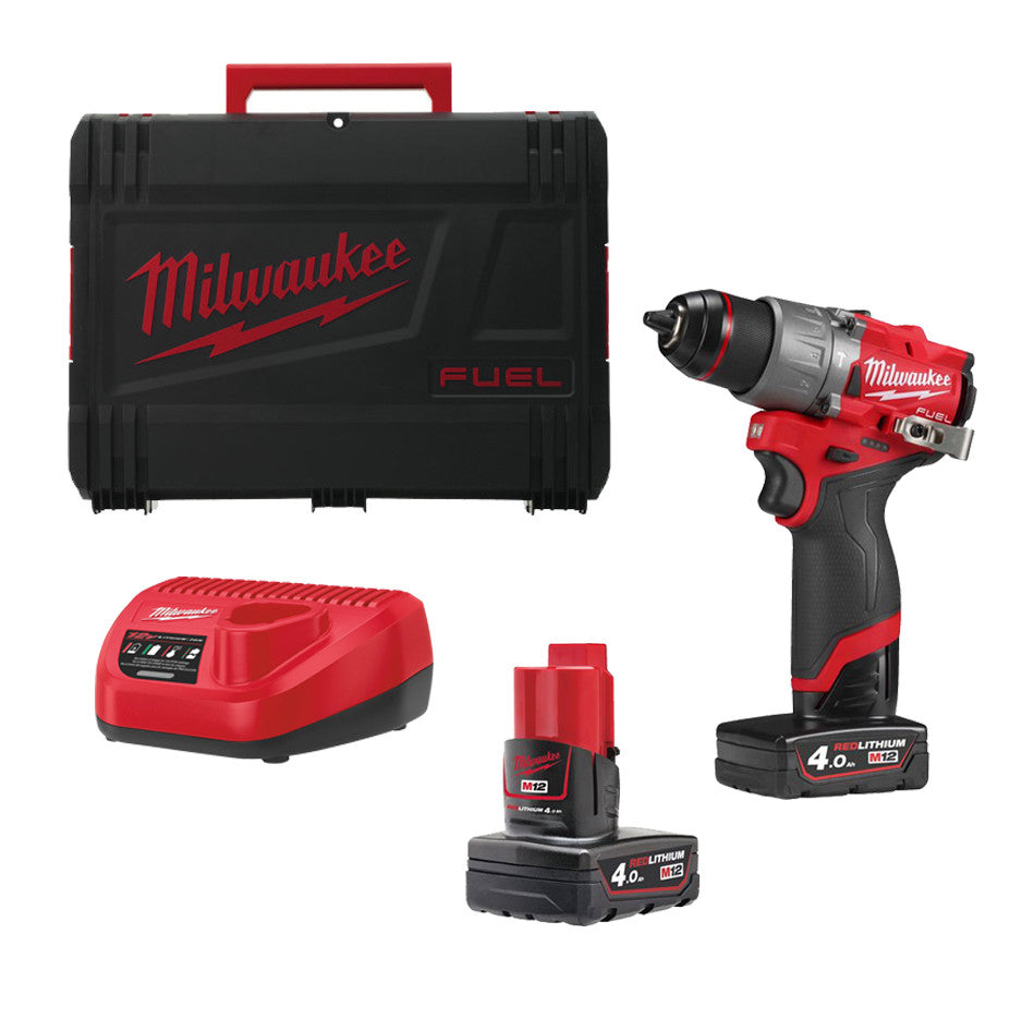 Marteau perforateur M12 Fuel + 2bat 4Ah + Chargeur +Mallette Milwaukee M12 FPD2-402X MILWAUKEE - 1