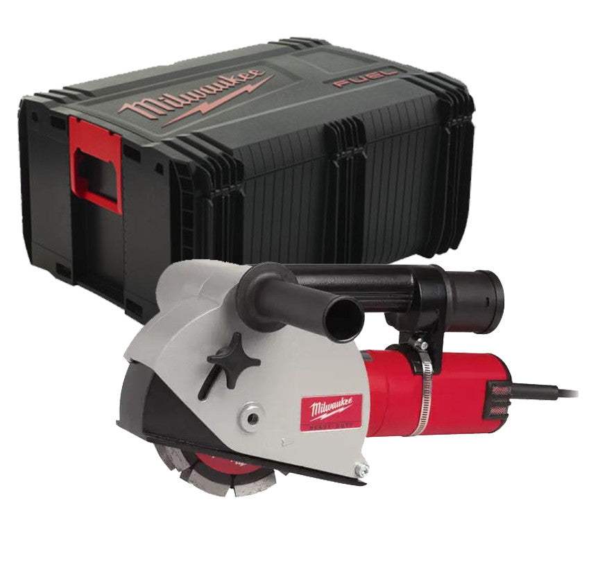Rainureuse à béton WCE30 1500W de 125mm avec mallette Milwaukee Profundidad de 30mm MILWAUKEE - 1