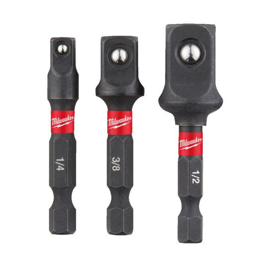 Jeu de 3 adaptateurs SHOCKWAVE IMPACT DRILL Milwaukee MILWAUKEE - 1