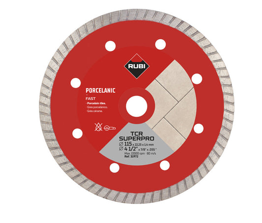 Disque de diamant Porcelaine Grès Turbo -TCR Rubi RUBI - 1