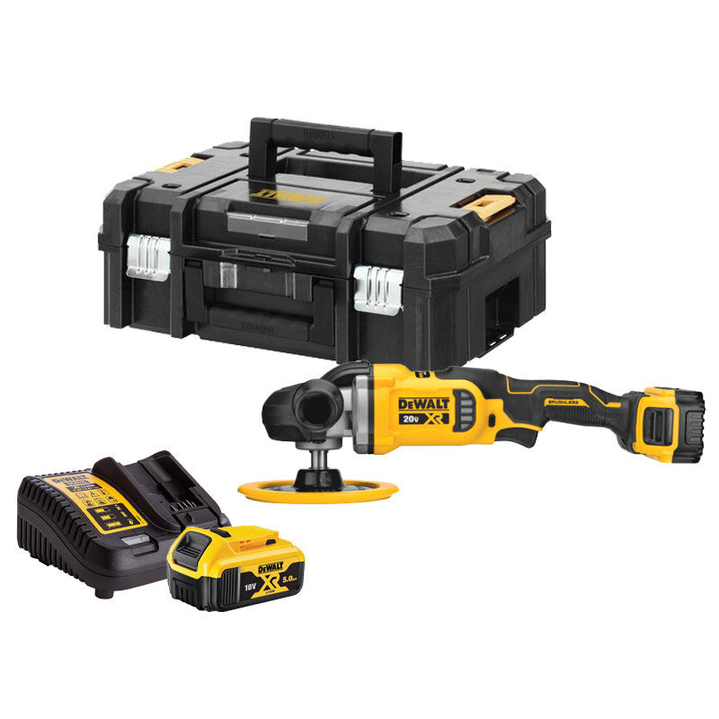 Polisseuse 20V Max 180mm avec 2 batteries 5Ah Dewalt DCM849P2 DEWALT - 1