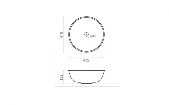 Lavabo à poser Parana Bathco 6044 BATHCO - 2