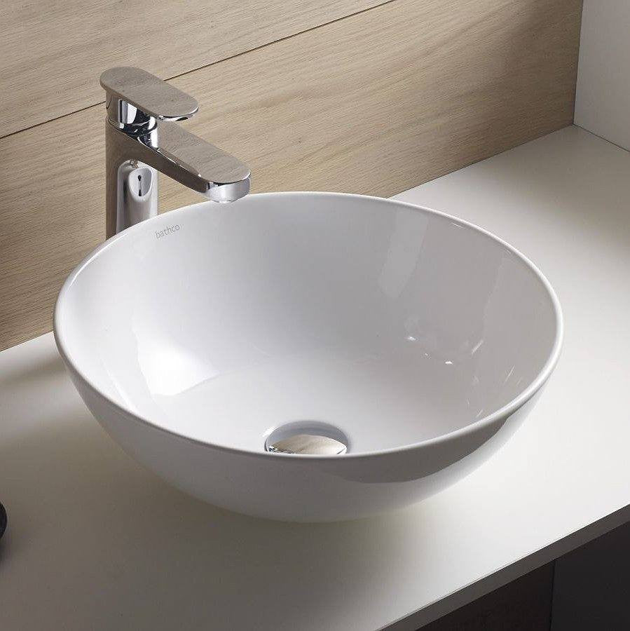 Nouveau Lys Bathco 4084N Lavabo rond en porcelaine à poser BATHCO - 2