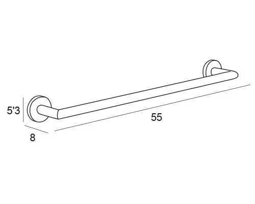 Barre porte-serviettes chromée Série Chrome Eco Manillons Torrent MANILLONS TORRENT - 2
