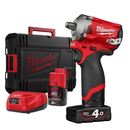 Clé à chocs sous-compacte M12 FUEL 1/2" avec anneau Milwaukee M12 FIWF12-422X MILWAUKEE - 1