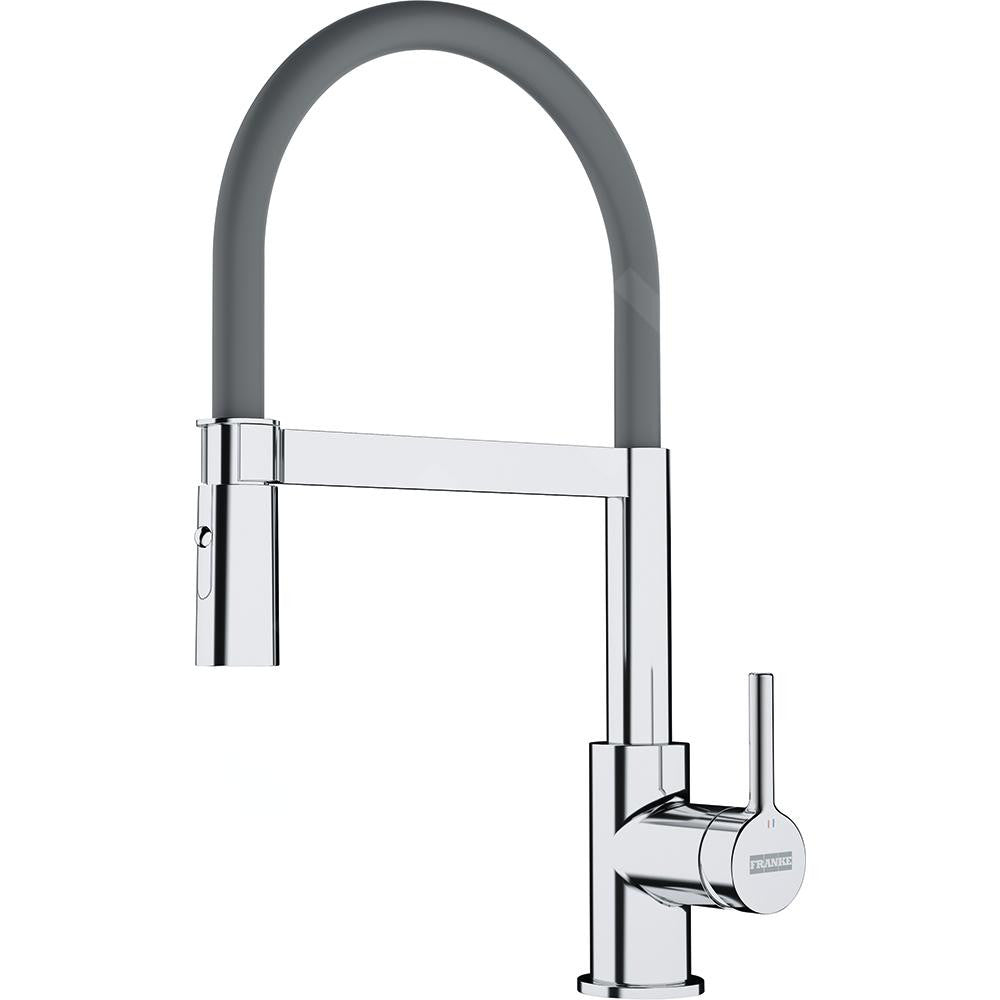 Robinet de cuisine Lina Semi-Pro Chrome/gris Extensible Franke FRANKE - 1