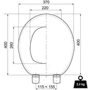 Abattant WC Woody Paramount Wirquin 21230001 WIRQUIN - 3