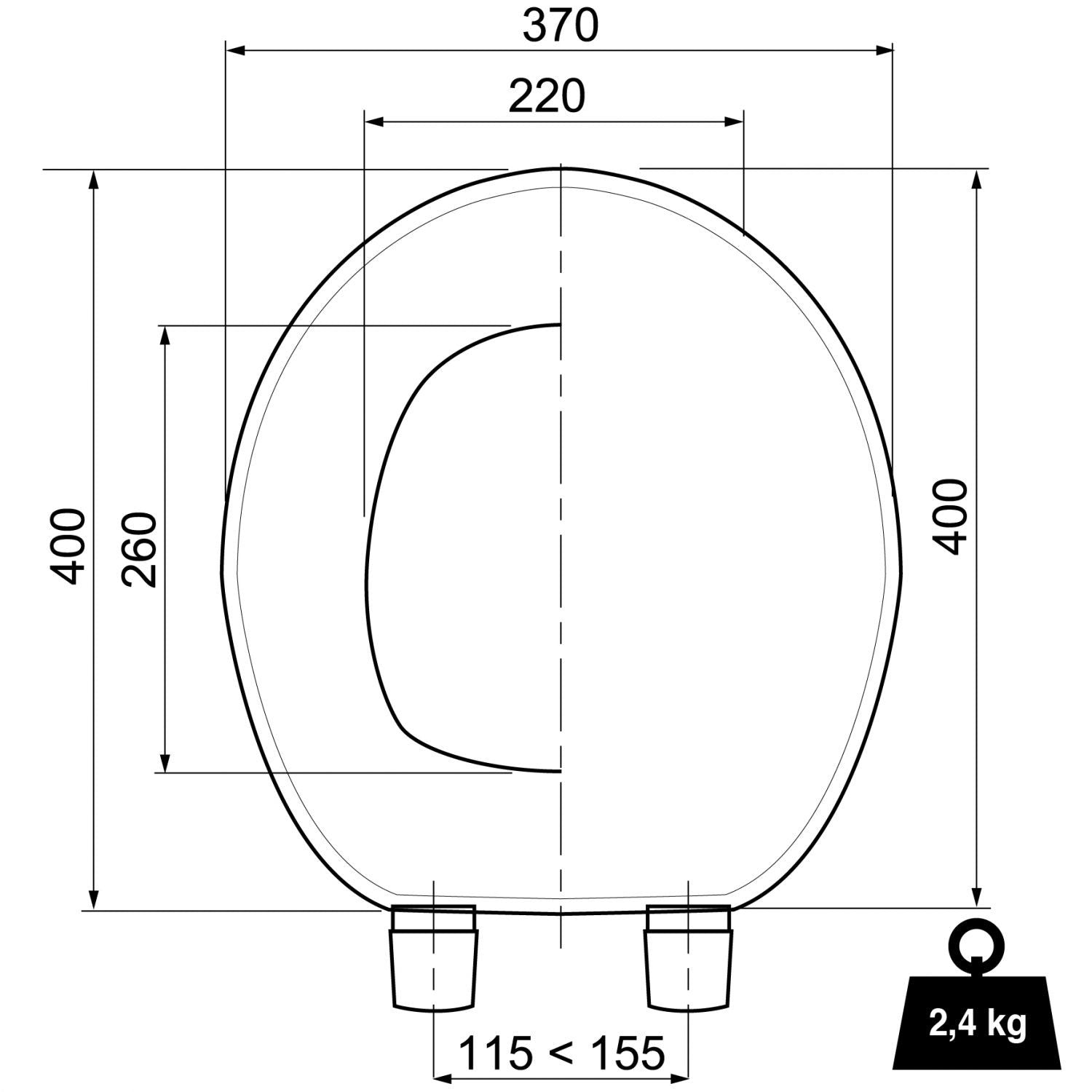 Abattant WC Woody Paramount Wirquin 21230001 WIRQUIN - 3