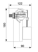 Robinet à flotteur ultra-compact Topy Wirquin 10721842 WIRQUIN - 2