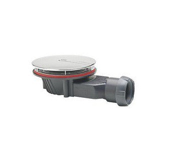 Vanne extra-plate sortie horizontale champignon chromée Wirquin ABS WIRQUIN - 1