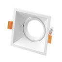 Embellecedor para GU10 cuadrado Aluminio Blanco Filux F1556 FILUX - 1