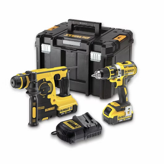 Kit Dewalt Taladro + Martillo combinado + 2bat 4Ah + Cargador + TSTAK VI DCK273M2T  - 1