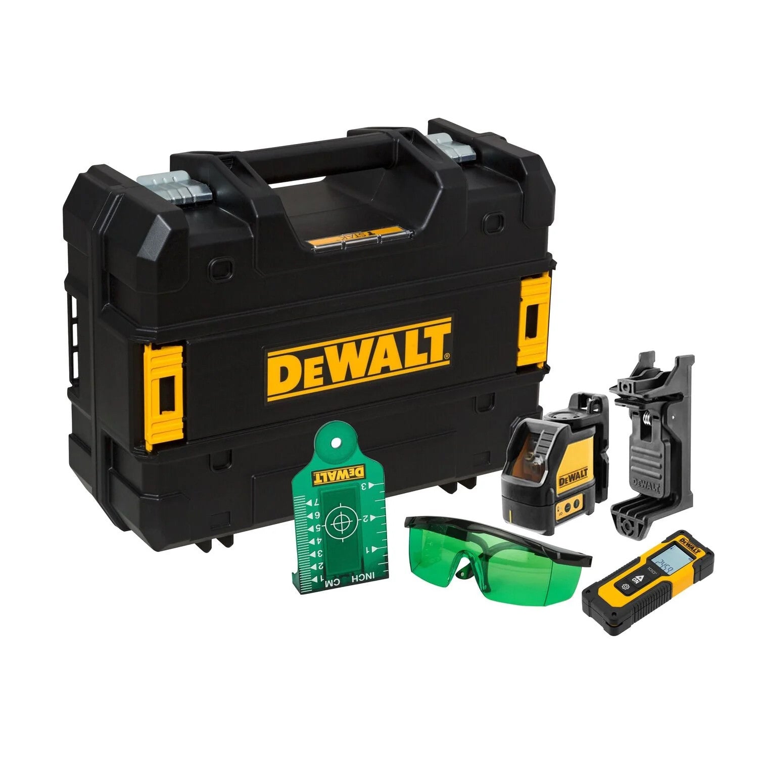 Set Dewalt láser DW088CG + Telémetro DW099E + Maletín Dewalt DW0887100-1 DEWALT - 1