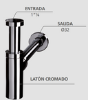 Siphon de lavabo design chromé Wirquin WIRQUIN - 4