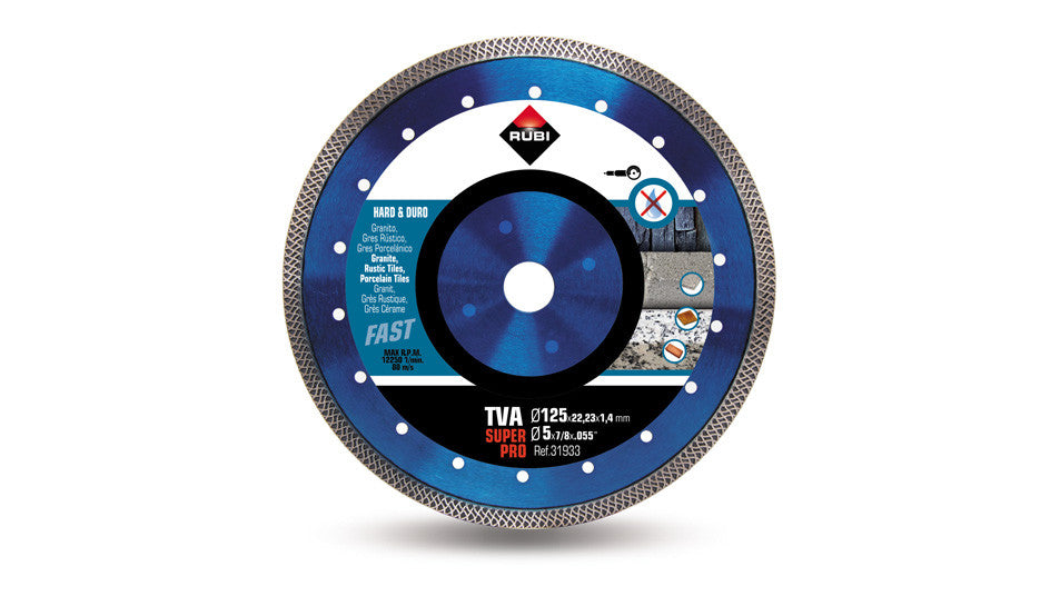 Disque diamant TVA 125mm Super Pro Rubi 31933 RUBI - 1