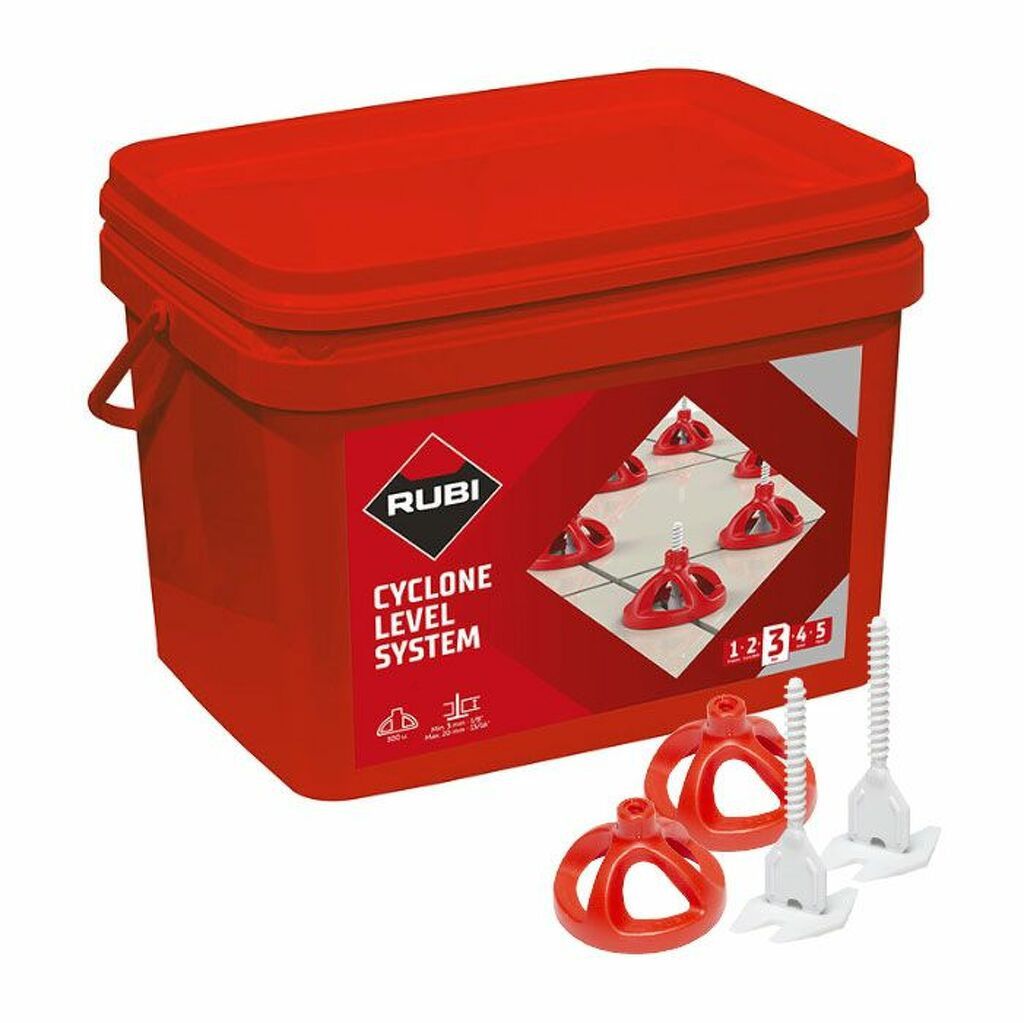 Kit Cyclone Level System 3mm 100 camapnas + 300 bridas Rubi RUBI - 1